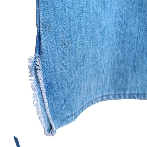 30x31 Vintage Bootcut Jeans 1970's Distress Orange Stitching Flappy Hippy usa - Picture 5 of 11